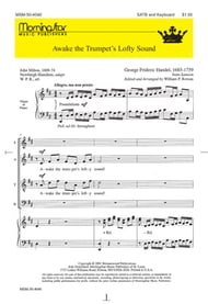 Awake the Trumpets Lofty Sound SATB choral sheet music cover